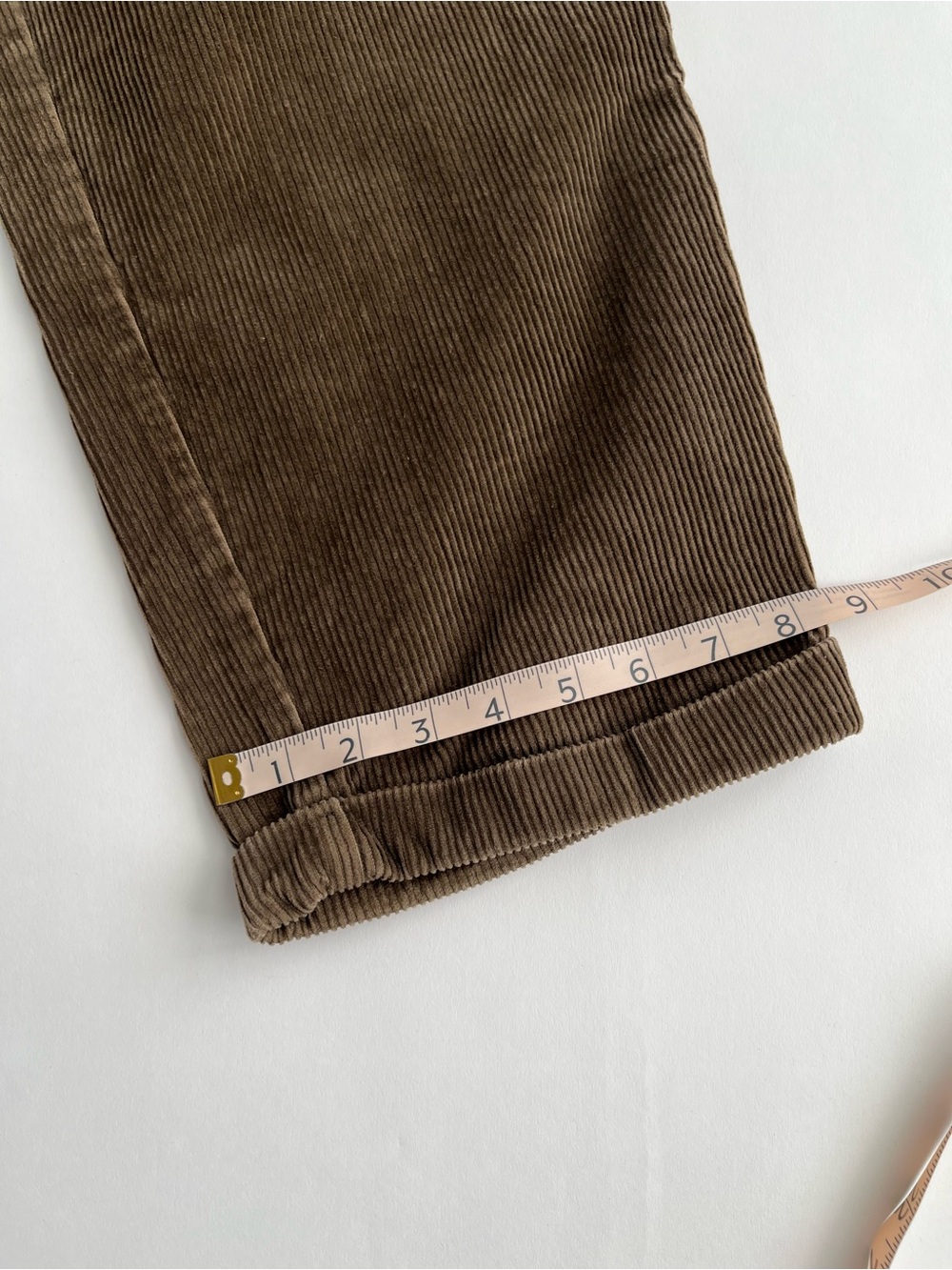 Chaps Ralph Lauren Men's Dark Brown Corduroy Pleated Pants - Picture 7 of 7